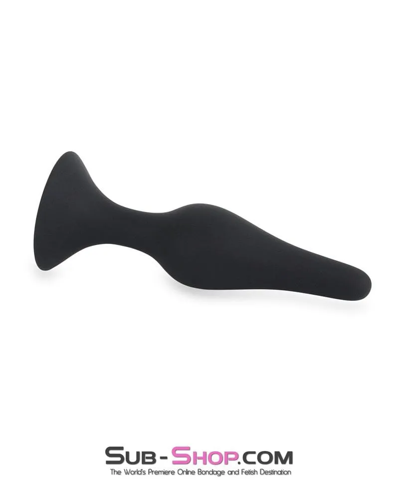 0548M      Advanced Training Long Black Silicone Butt Plug