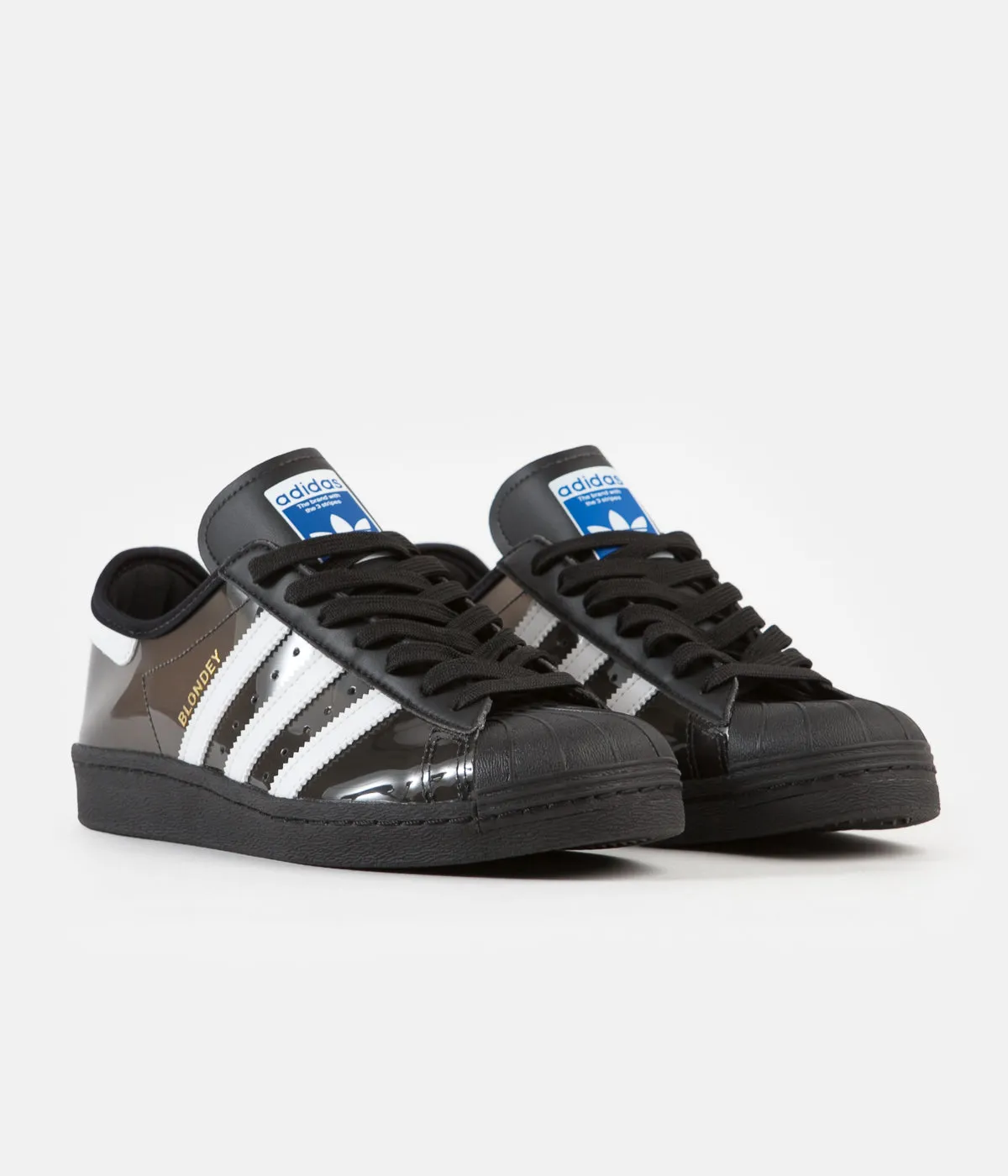 Adidas Blondey Superstar Shoes - Core Black / FTW White / Core Black