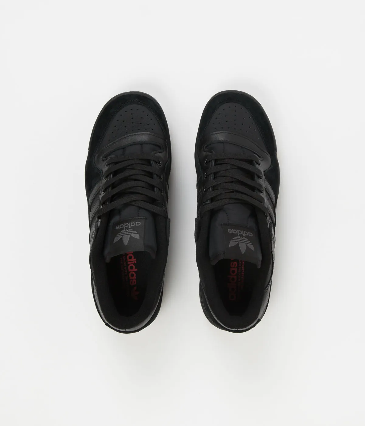 Adidas Forum 84 Low ADV Shoes - Core Black / Core Black / Vivid Red