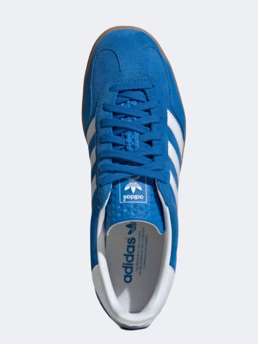 Adidas Gazelle Indoor Men Original Shoes Blue Bird/White/Gum