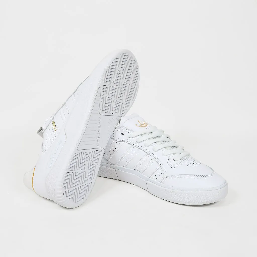 Adidas Skateboarding - Tyshawn Jones Low Pro Shoes - Footwear White / Footwear White / Gold Metallic