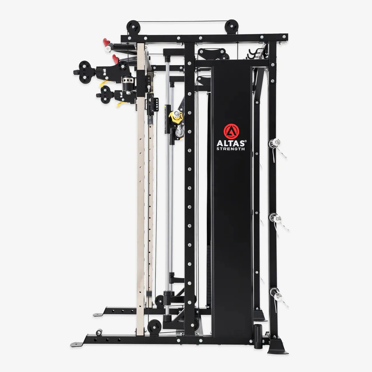 Altas Strength Smith Machine Smith Machine Pin-loaded Weights Stack Strength Trainer Home Gym with Pulley System AL-3087B