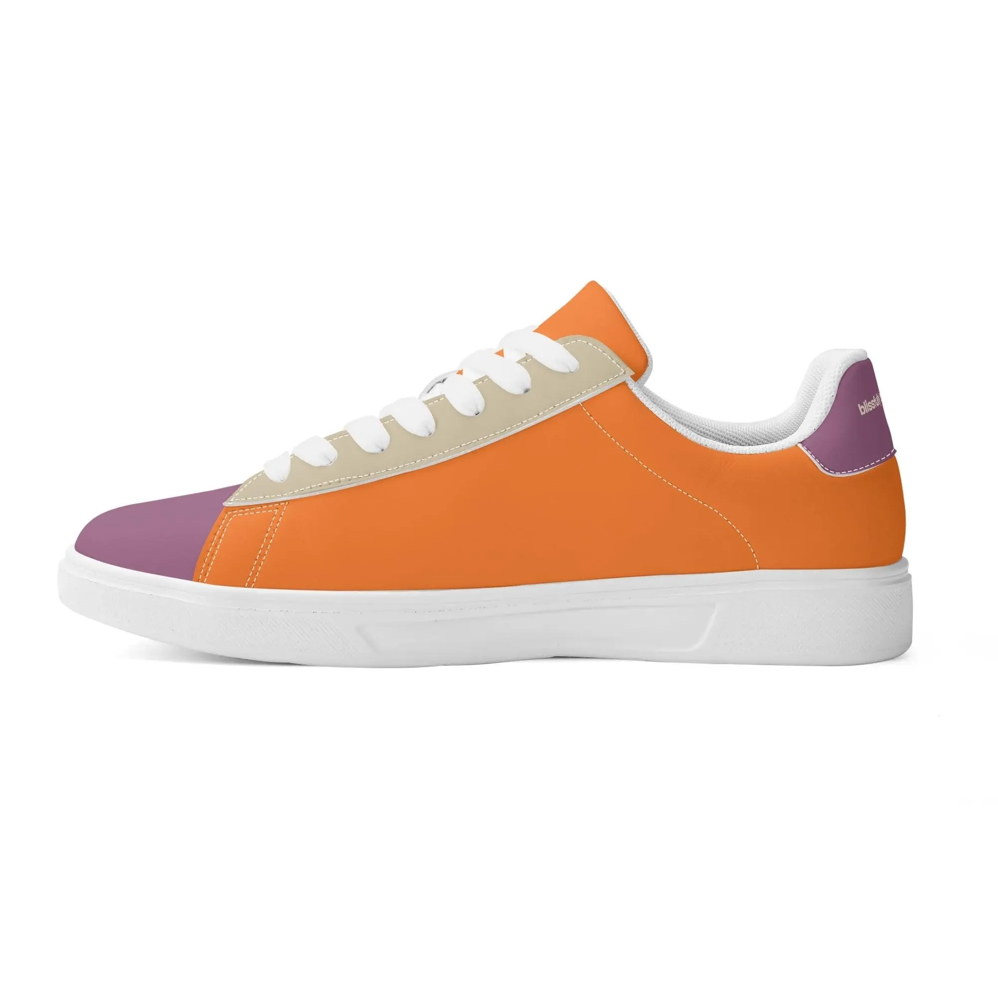 Amai Color Block Low Top Faux Leather Skate Sneakers