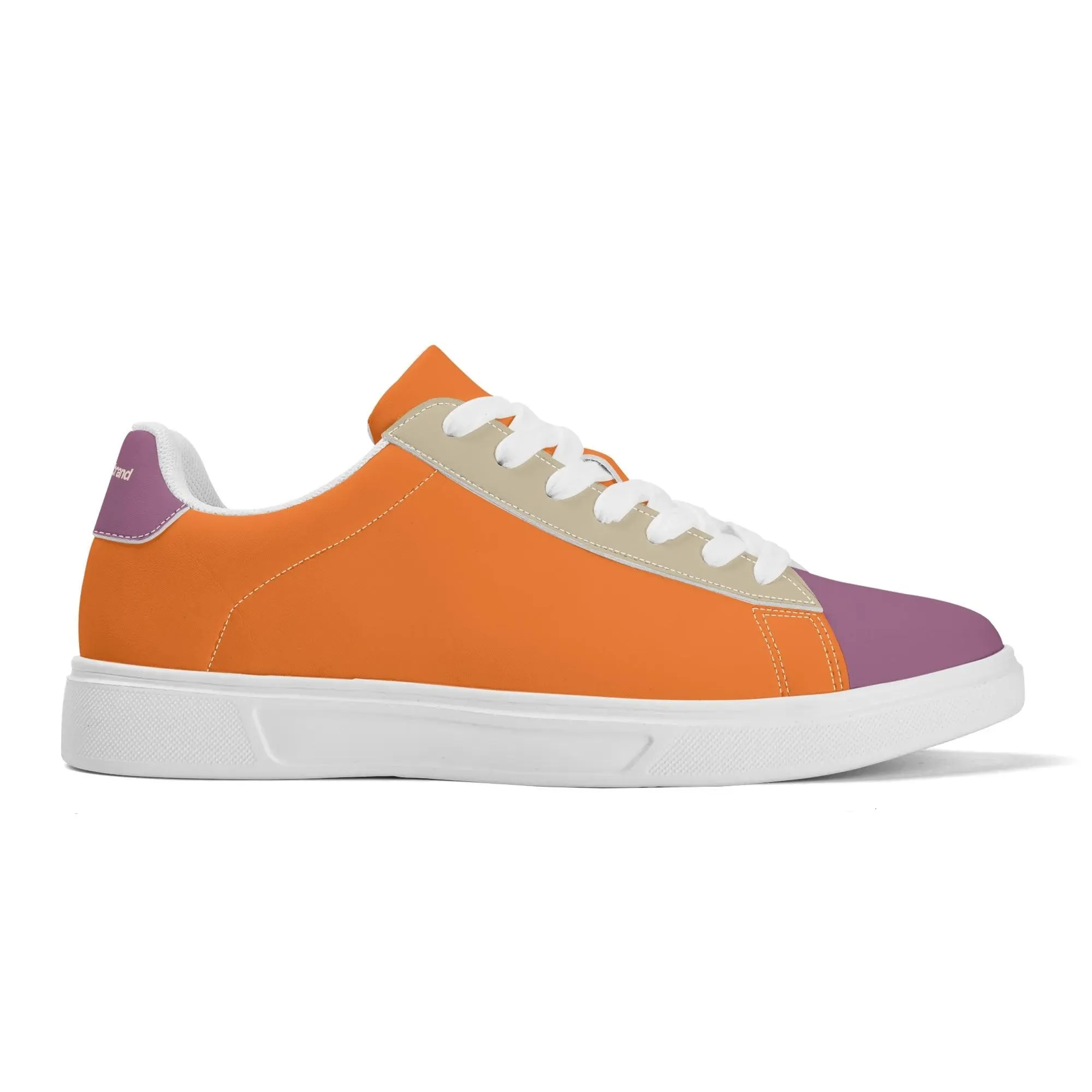 Amai Color Block Low Top Faux Leather Skate Sneakers