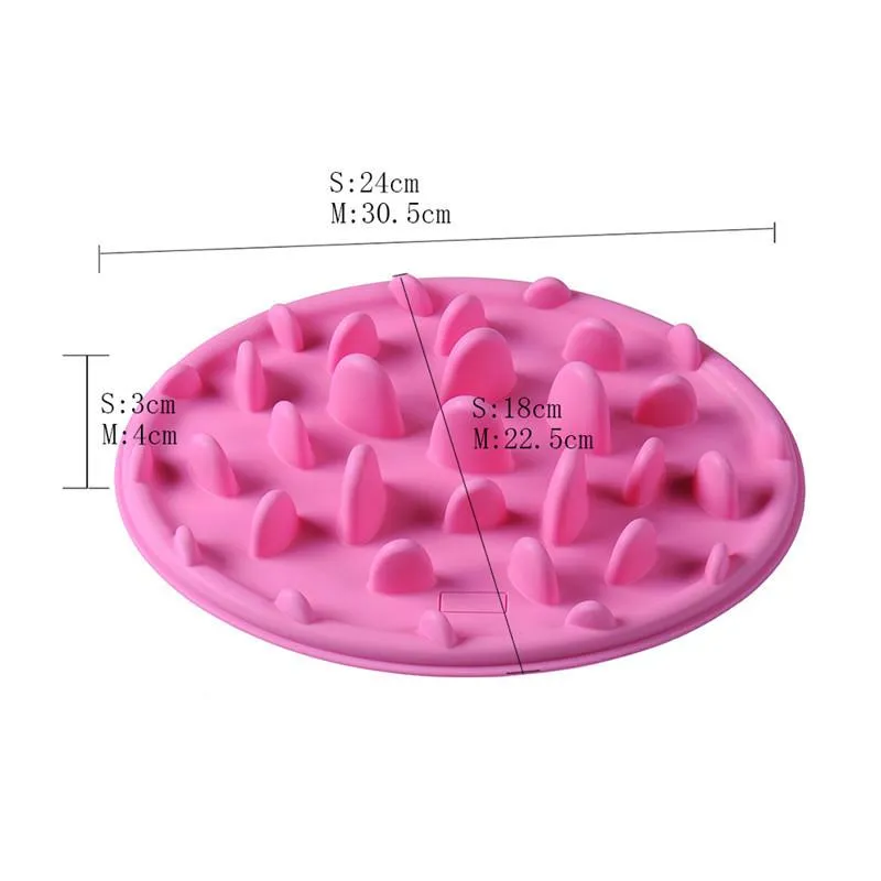 Anti-Choke Slow Feed Dog Bowl, Fun Feeder Interactive Bloat Stop Dog Bowl, Anti-Gulping Dog Bowl, Eco-friendly, Durable and Non Toxic