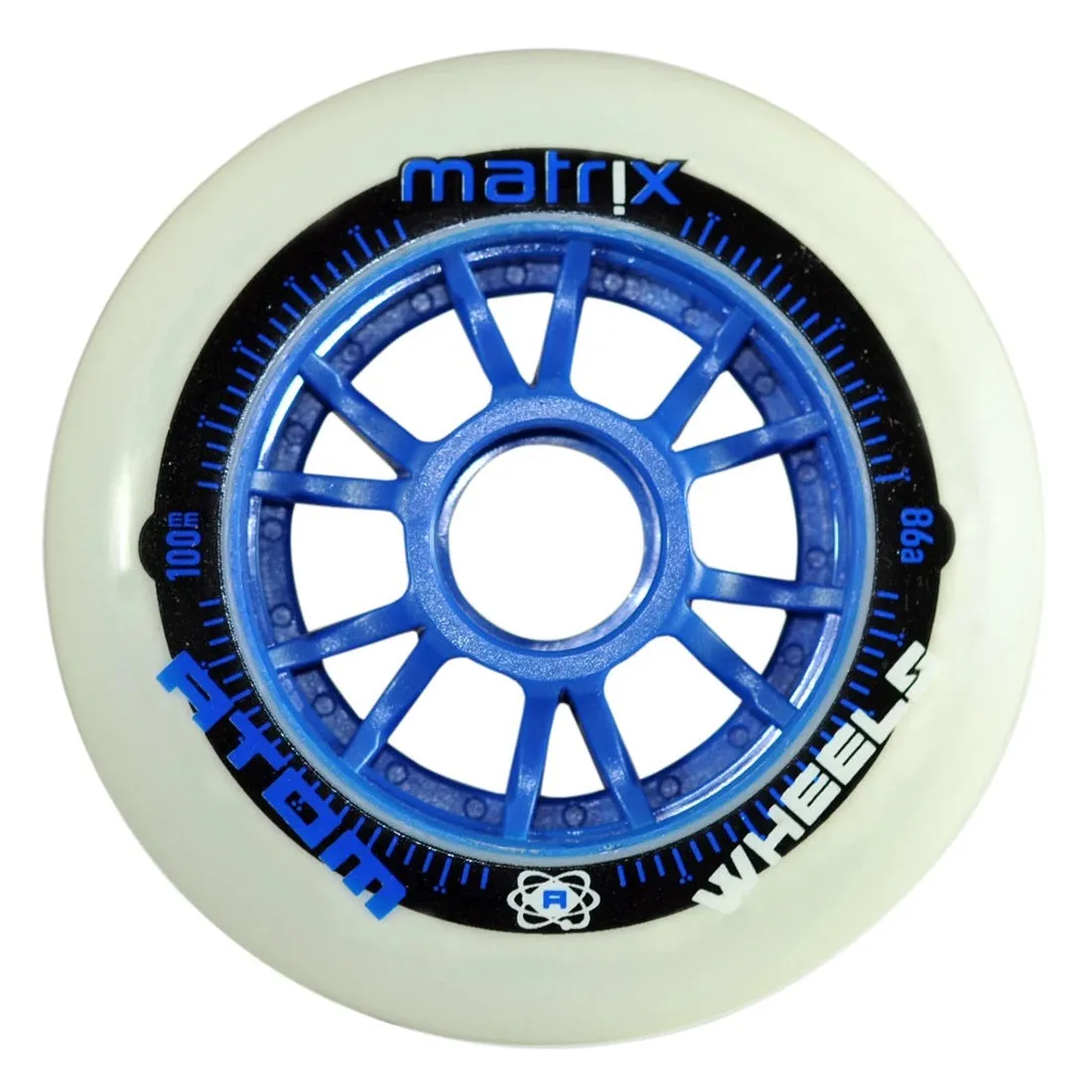 Atom Matrix Outdoor Inline Skate Wheel 80mm 86a - Blue