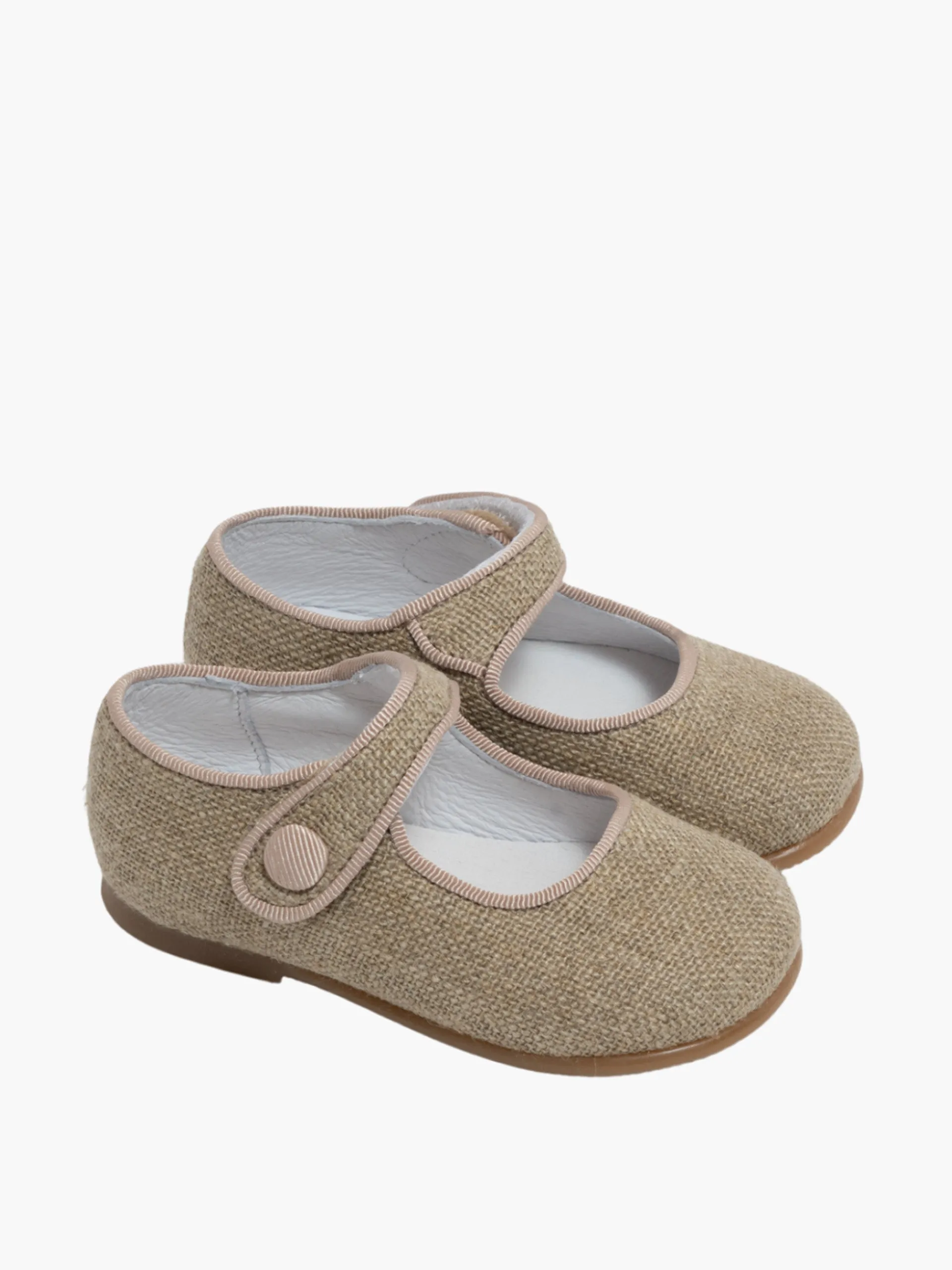 Baby girl shoes linen