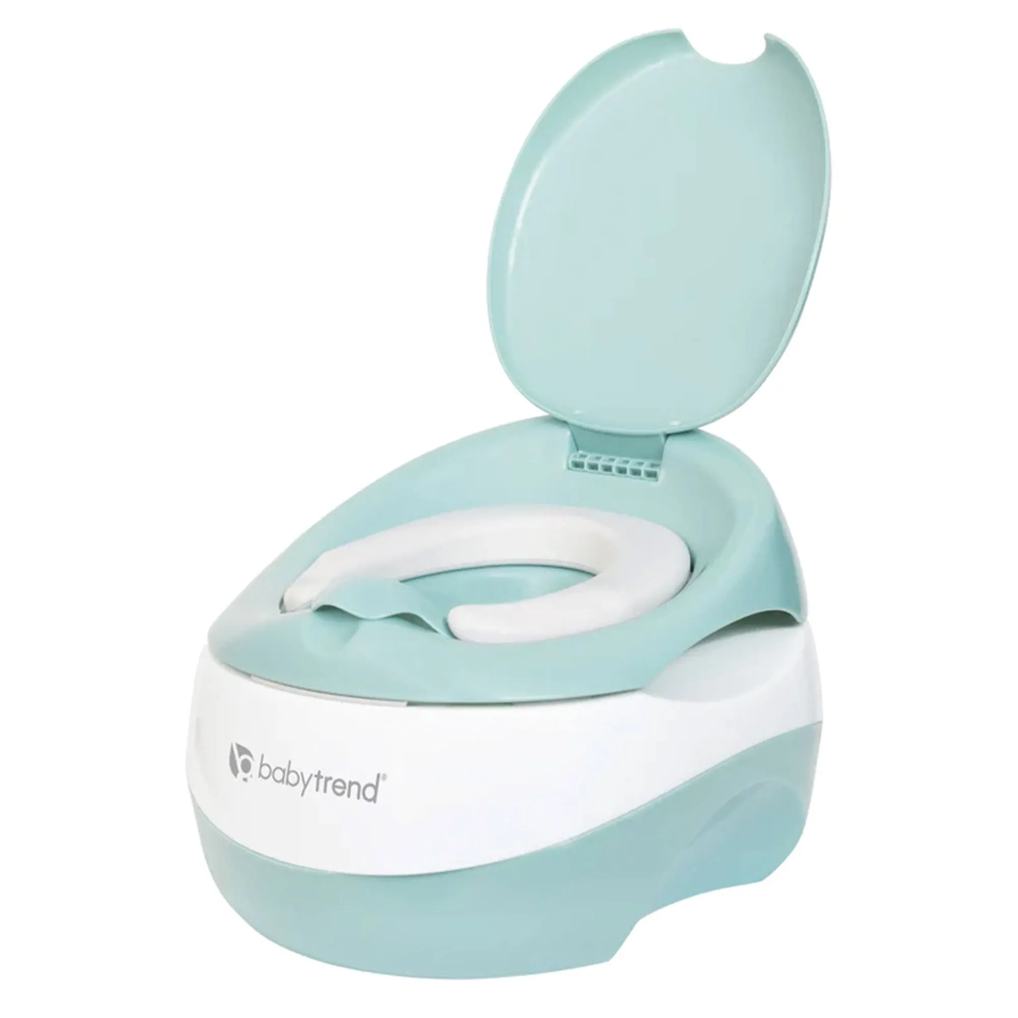 Baby Trend 3-in-1 Portable Cushioned Potty Seat with Lid and Step Stool, Green