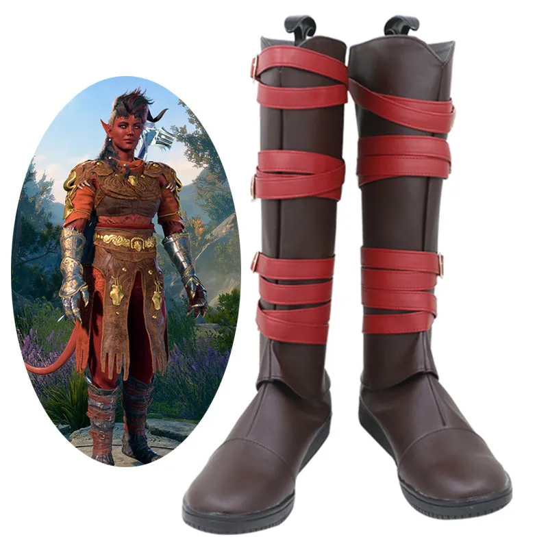 Baldurs Gate 3 Karlach Shoes Cosplay Boots