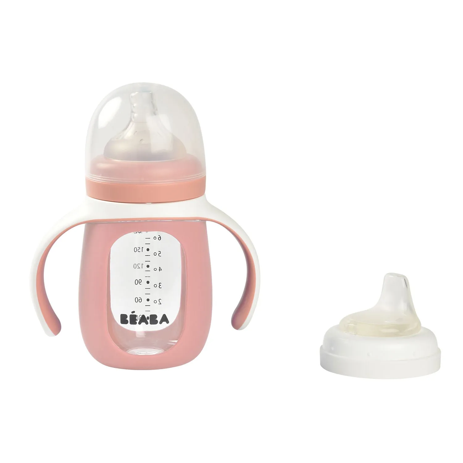 Beaba Glass Baby Bottle - Pink