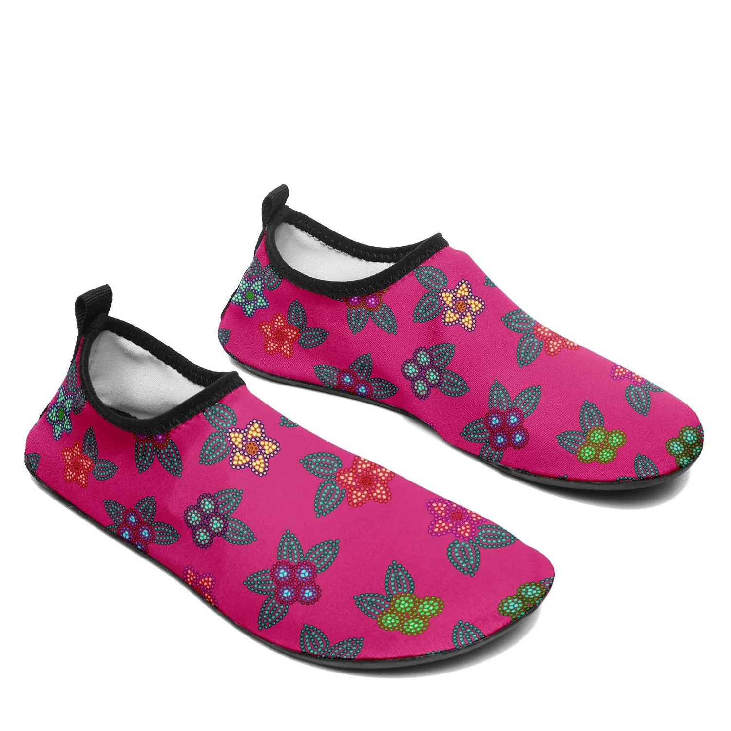 Berry Flowers Sockamoccs Kid's Sockamoccs Slip On Shoes