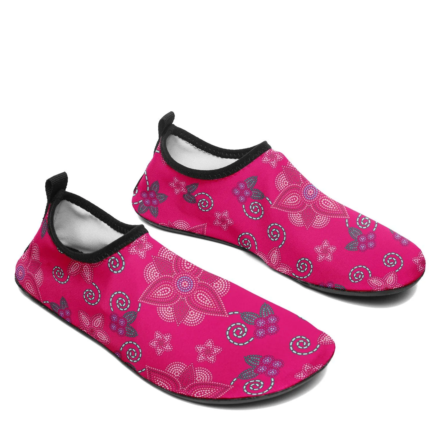 Berry Picking Pink Sockamoccs Kid's Sockamoccs Slip On Shoes