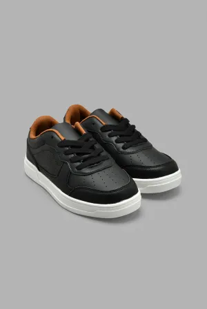 Black Textured Skate Shoe