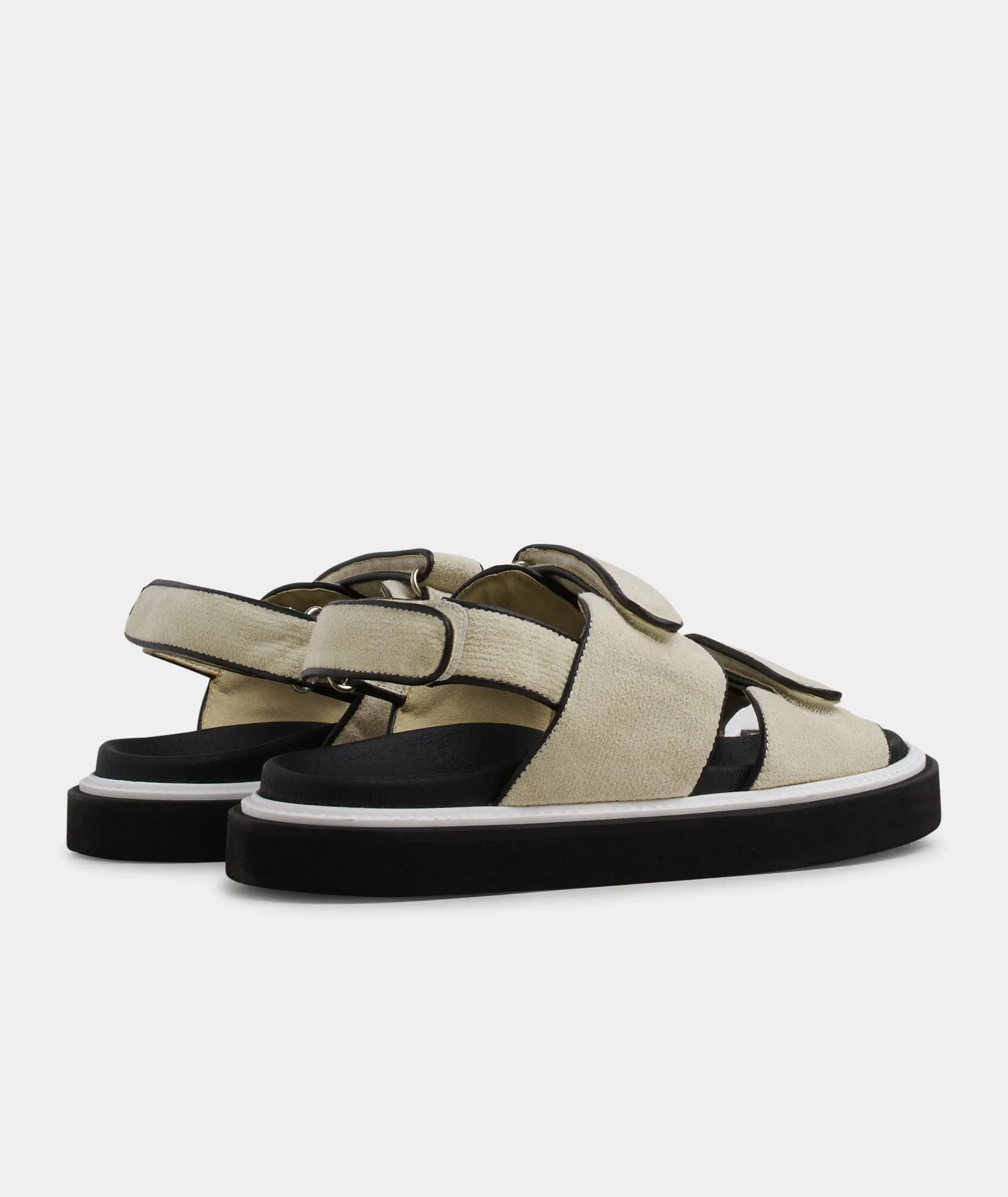 Bodi Recycled Sandal - Off White Corduroy