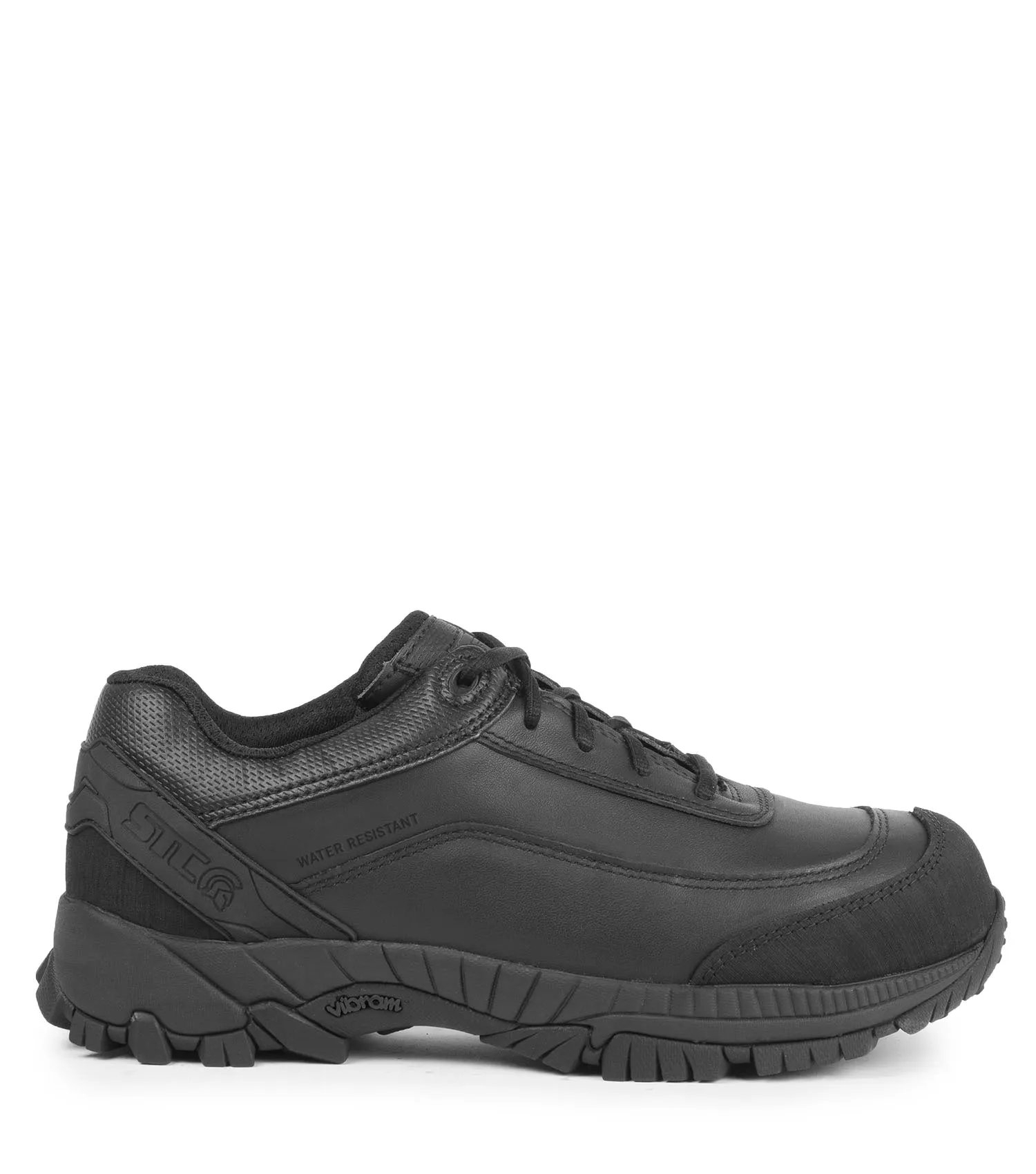 Bruce, Black | Athletic Leather Work Shoes | Vibram TC4  Outsole