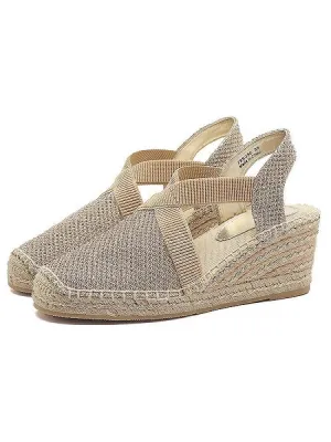 Casual Stitched Wedge Sandals