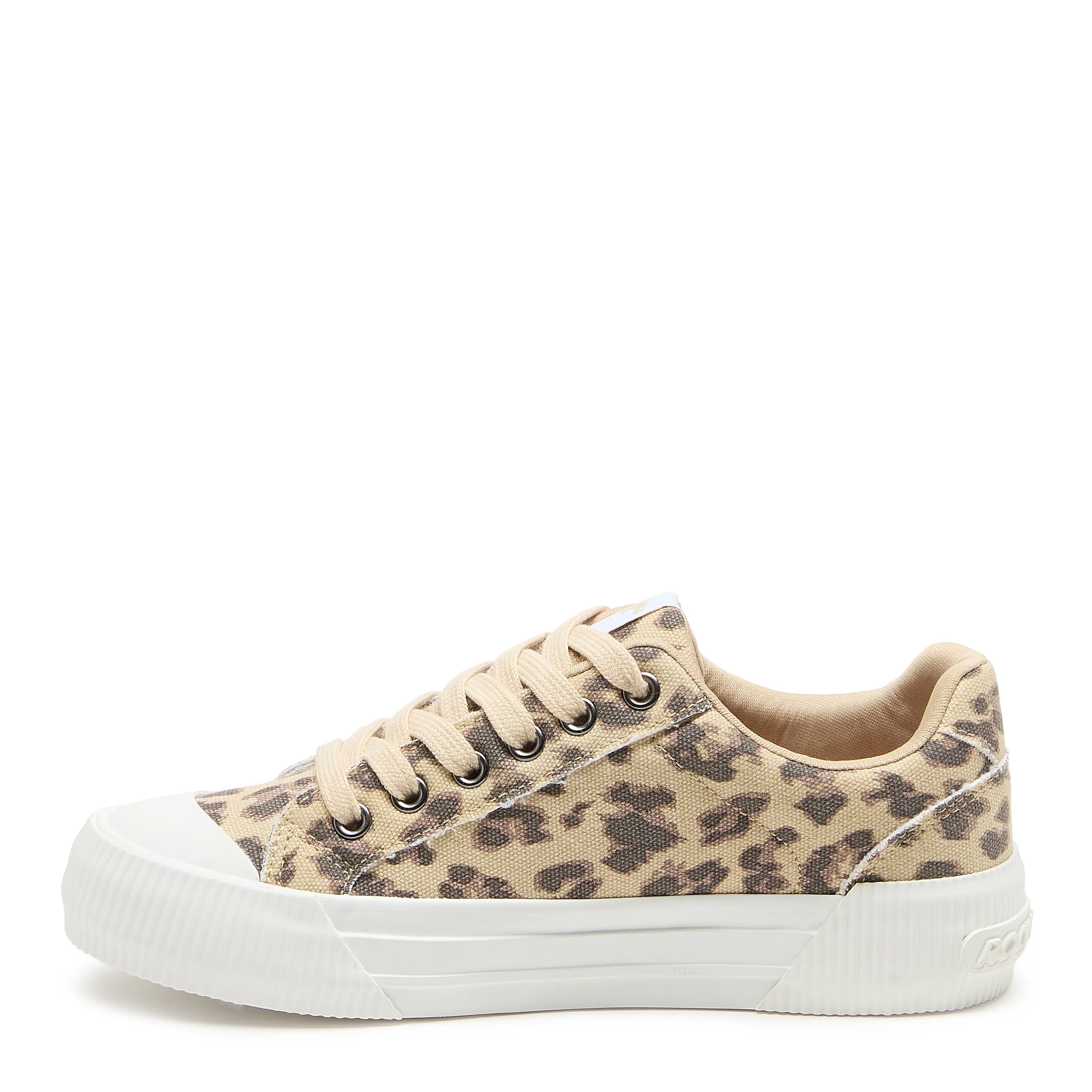 Cheery Tan Leopard Canvas Trainers