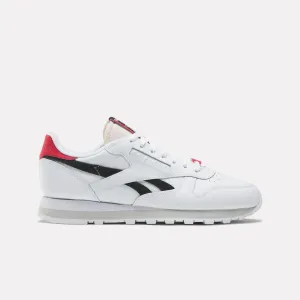 Classic Leather White/Black/Vector Red