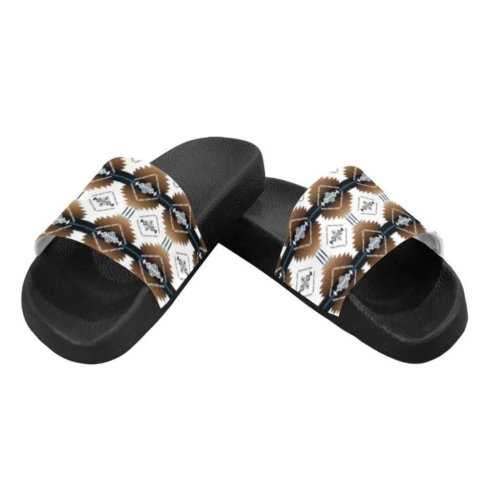 Cofitichequi White Women's Slide Sandals