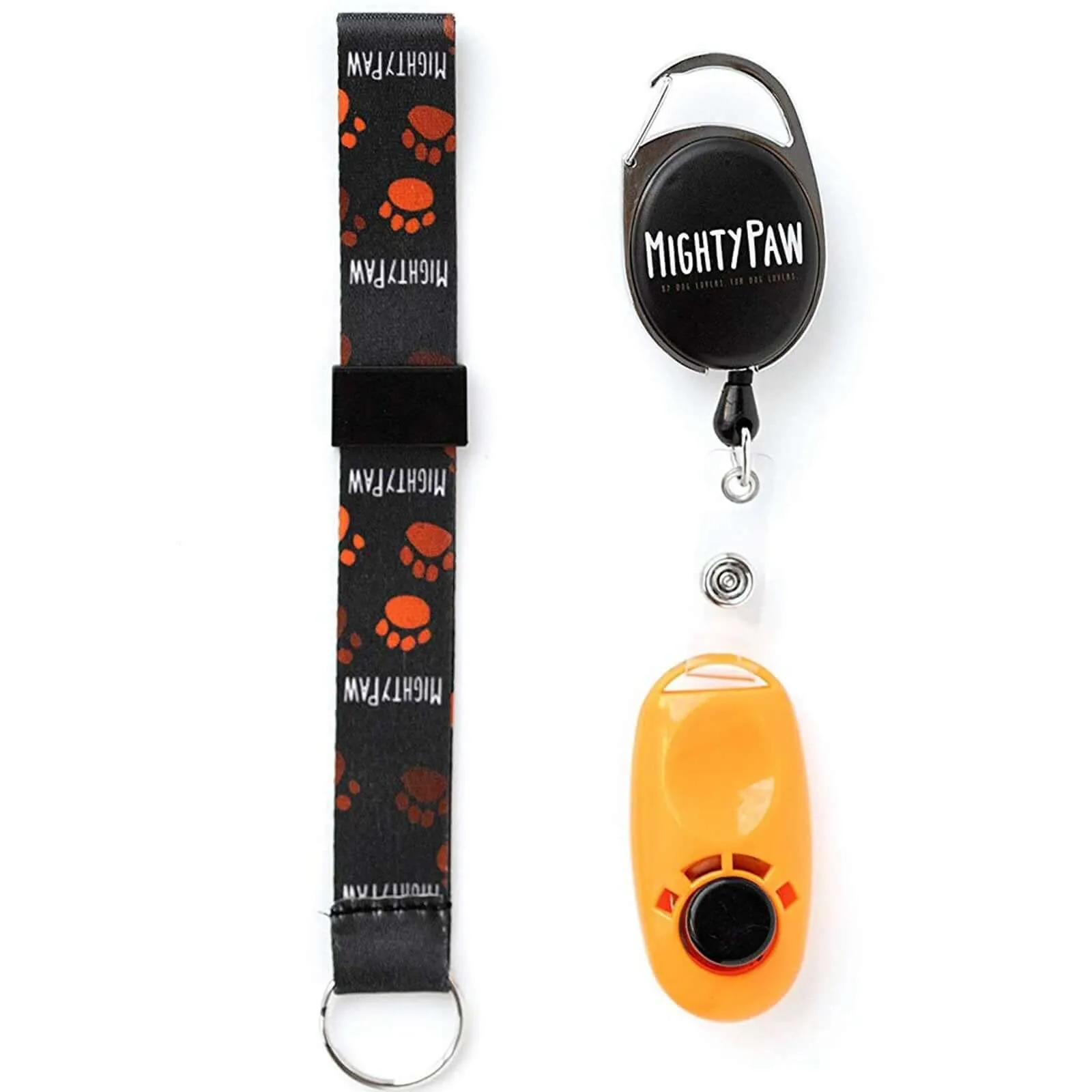 Compact Dog Training Clicker with Ergonomic Design & Training Guide