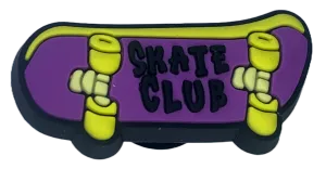 Crocs Jibbitz Skateboard "Skate Club" Charm