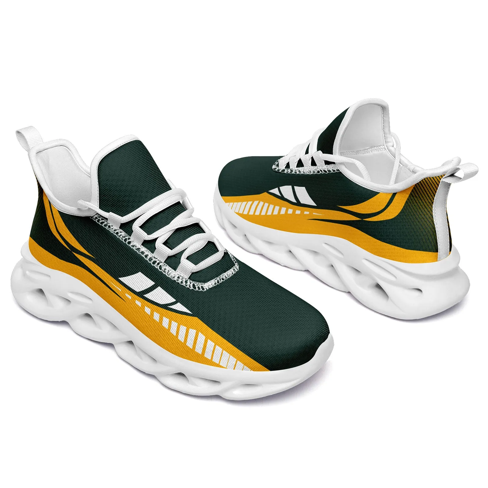 Custom Green Yellow Green Bay Maxsoul Shoes Personalized Sneaker FN003-D020325-13