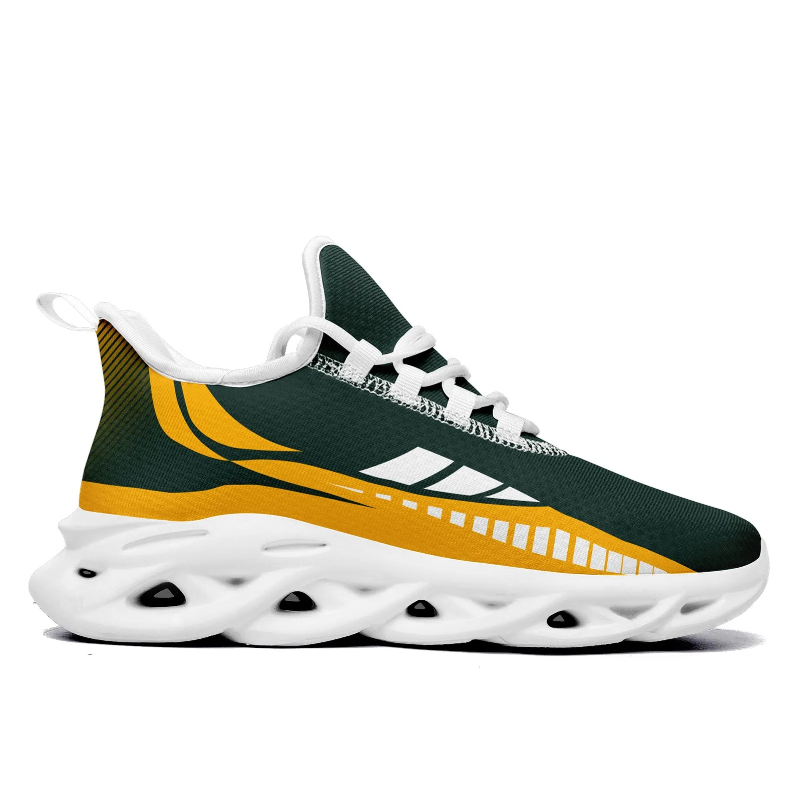 Custom Green Yellow Green Bay Maxsoul Shoes Personalized Sneaker FN003-D020325-13