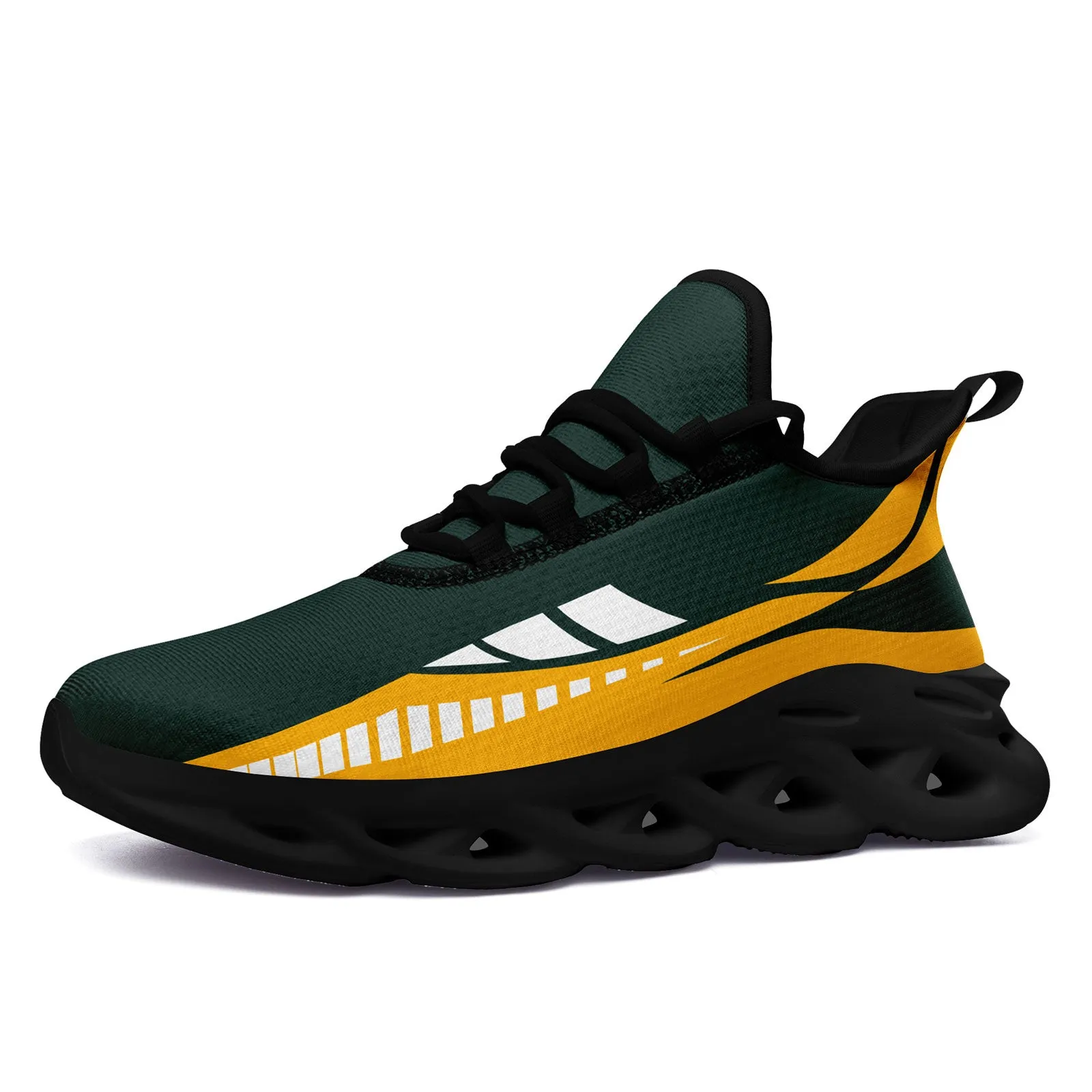 Custom Green Yellow Green Bay Maxsoul Shoes Personalized Sneaker FN003-D020325-13