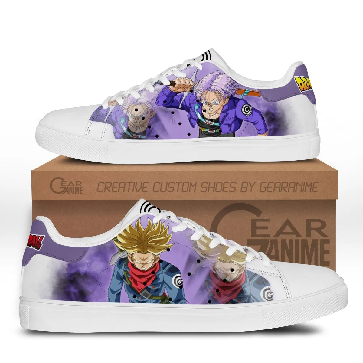 Dragon Ball Trunks Skate Sneakers Custom Anime Shoes