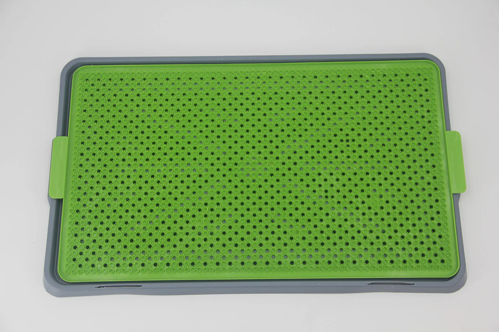 Easy Clean Dog Potty Training Mat with Waste Tray, 3 Grass