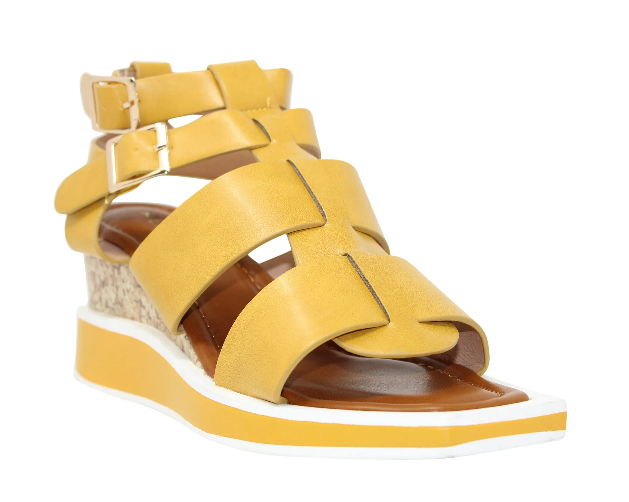 Extreme Shoes Women's Talia-1 Gladiator Wedge Sandal