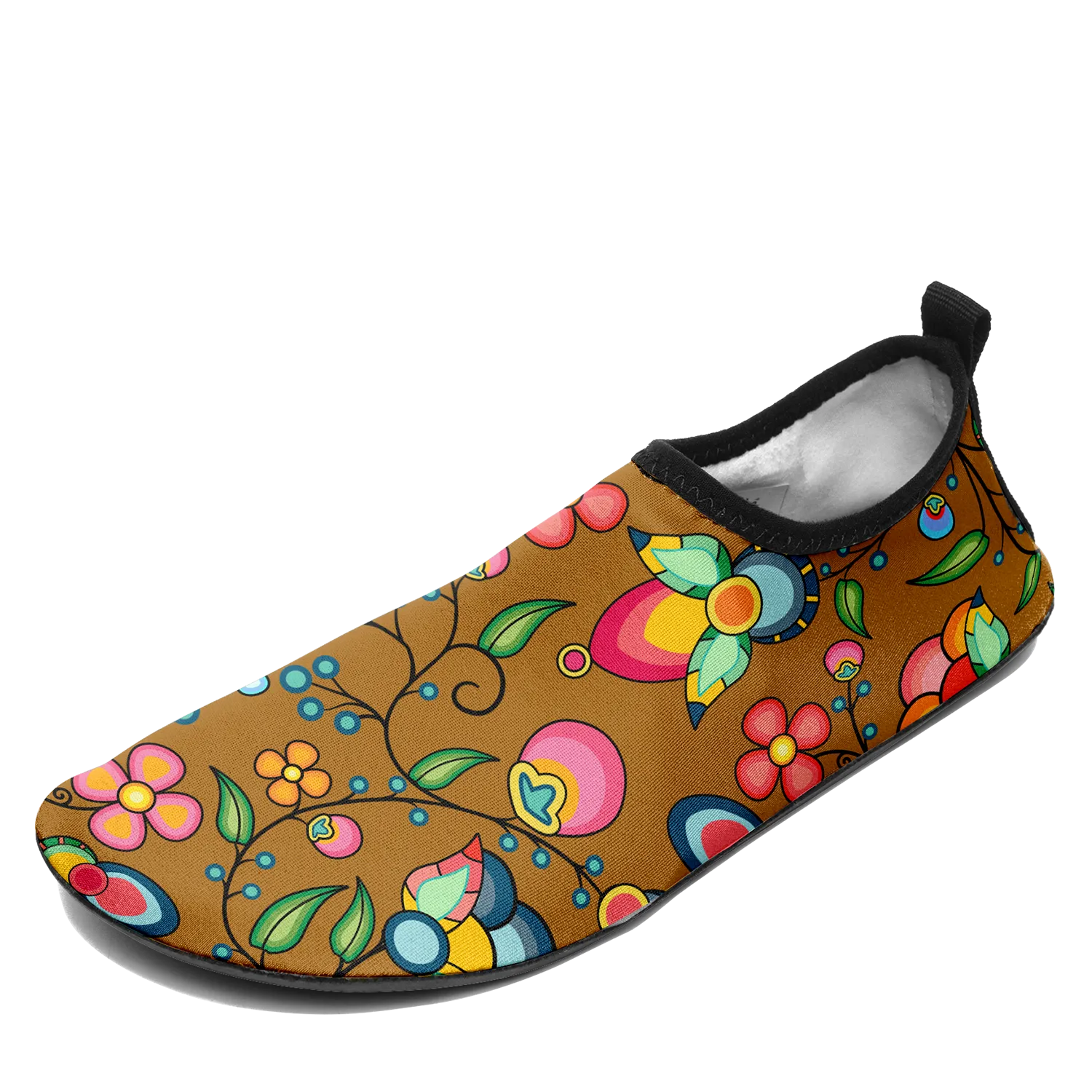 Floral Bounty Fall Leaves Kid's Sockamoccs Slip On Shoes