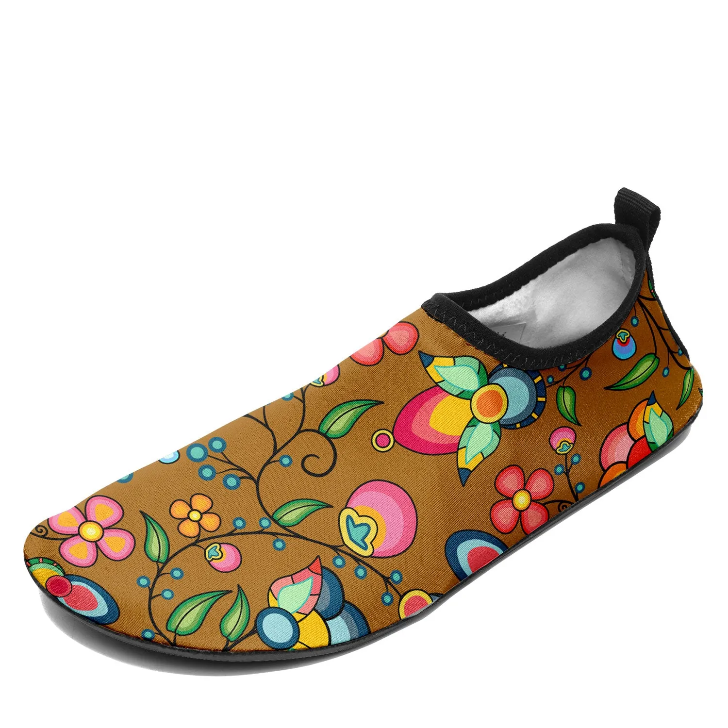 Floral Bounty Fall Leaves Kid's Sockamoccs Slip On Shoes