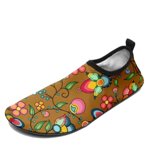 Floral Bounty Fall Leaves Kid's Sockamoccs Slip On Shoes