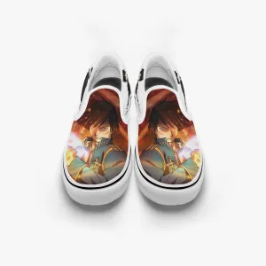 Fullmetal Alchemist Roy Slip Ons Anime Shoes