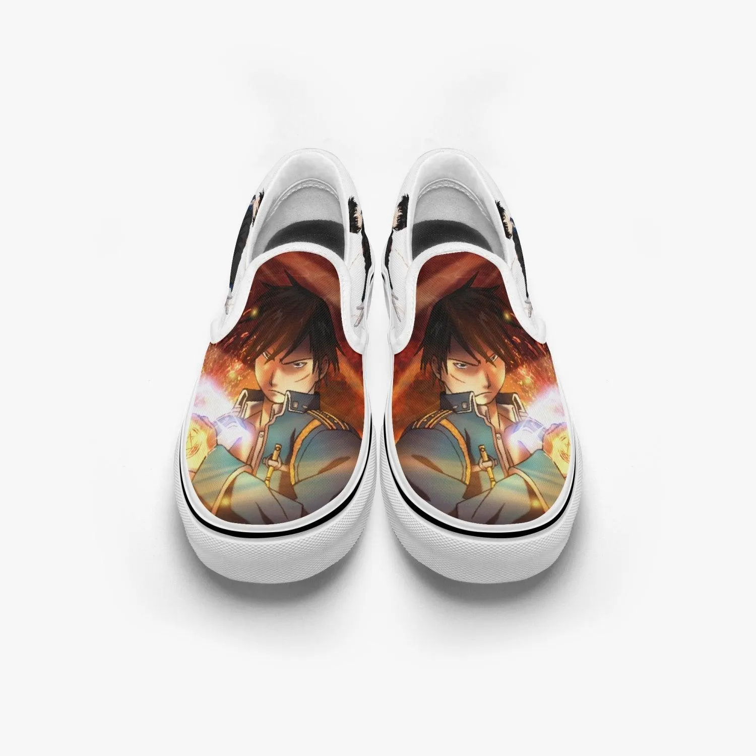 Fullmetal Alchemist Roy Slip Ons Anime Shoes