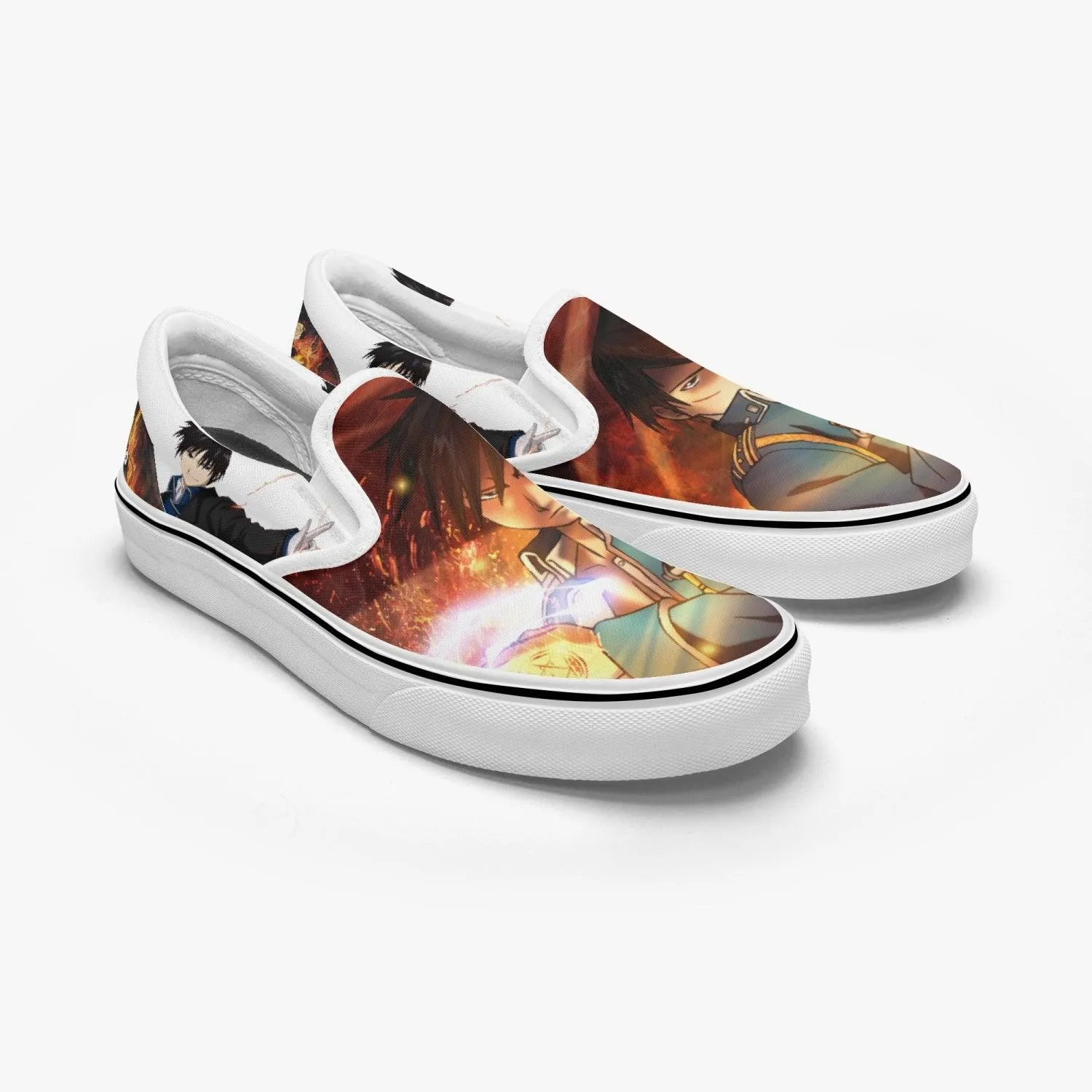 Fullmetal Alchemist Roy Slip Ons Anime Shoes