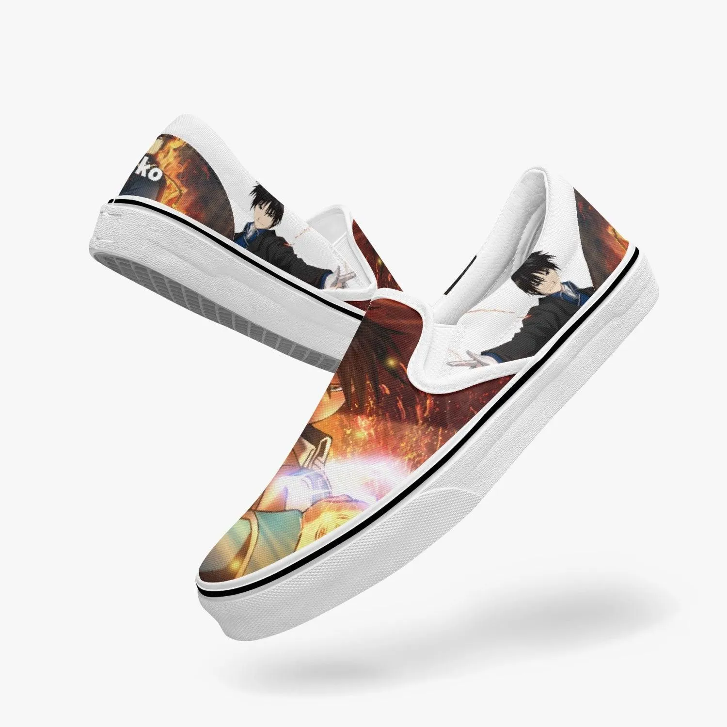 Fullmetal Alchemist Roy Slip Ons Anime Shoes