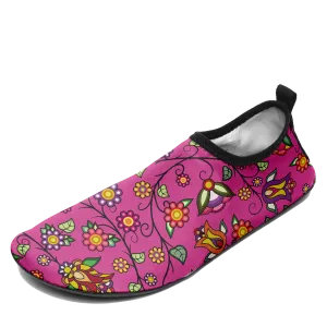 Heartbeat Petals Pink Kid's Sockamoccs Slip On Shoes