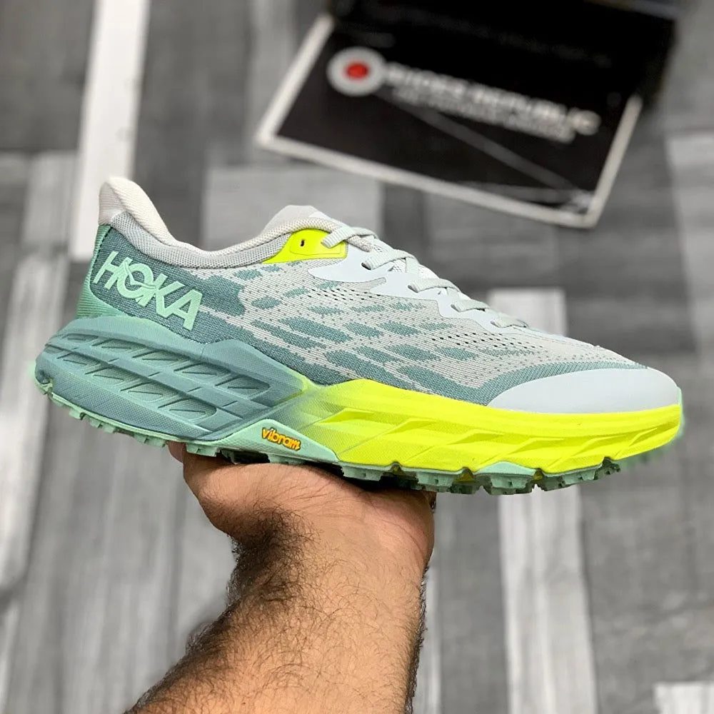 Hoka SpeedGoat 5 (Light Grey Neon)