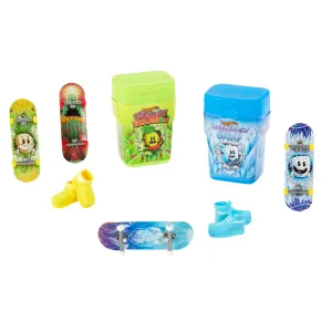 Hot Wheels Skate, 2 Flavor Containers With 4 Exclusive Fingerboards And 2 Pairs Of Removable Skate Shoes, 2 Storage Containers (8 Items Total)