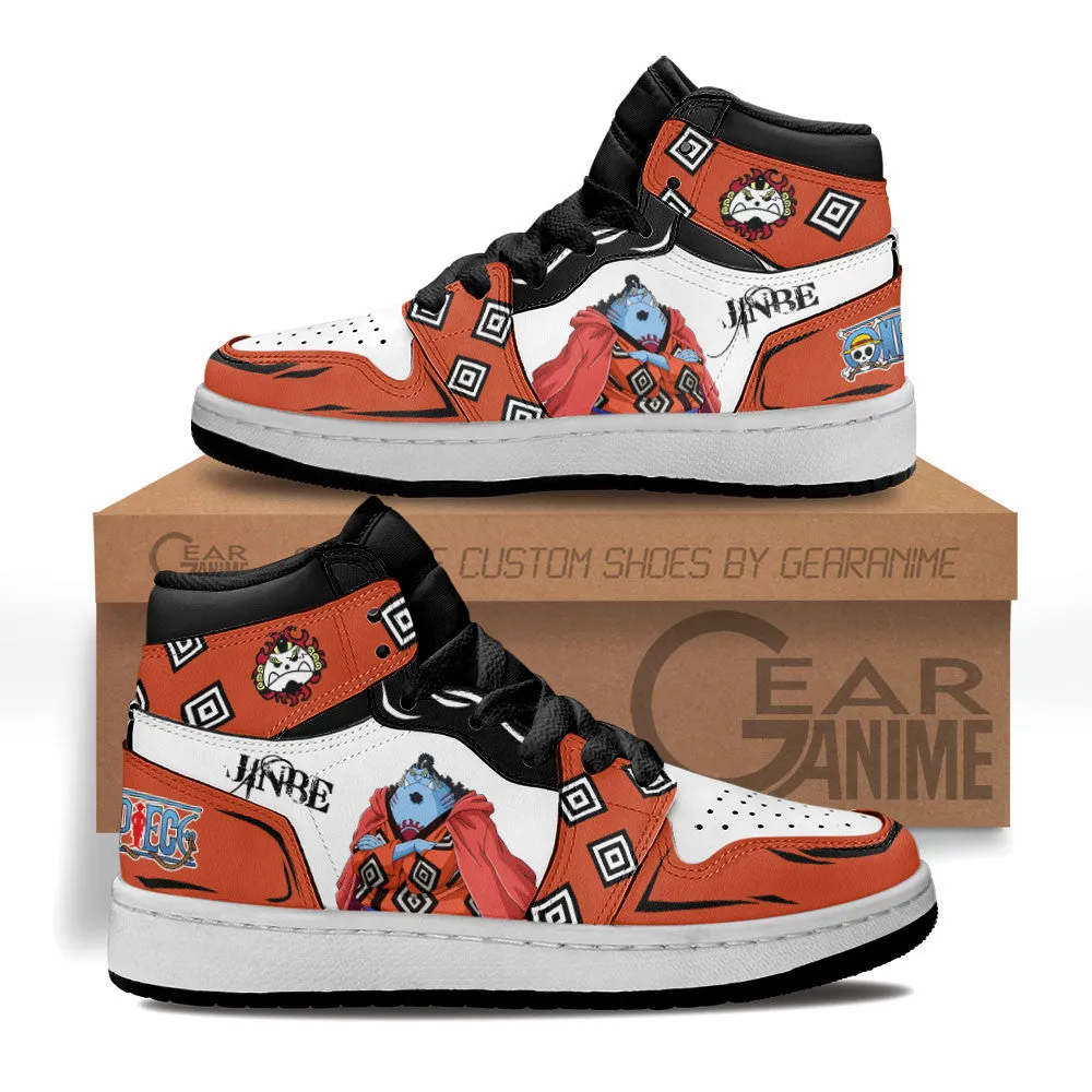 Jinbe Kids Sneakers Custom Anime OP Shoes For Kids