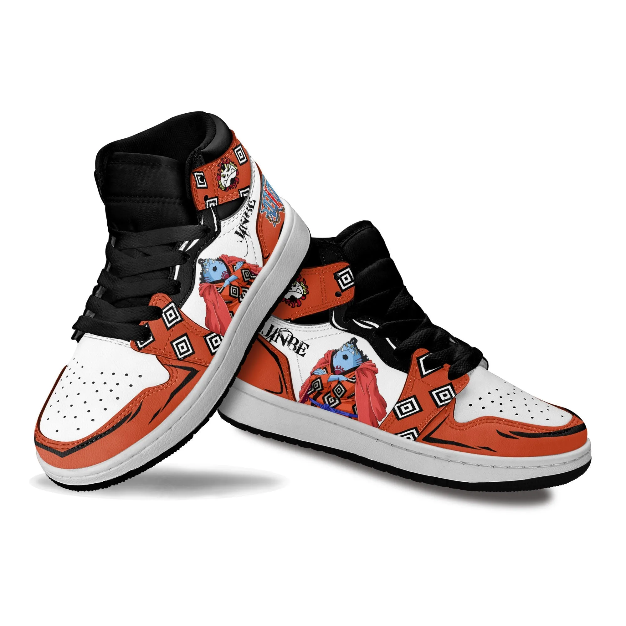 Jinbe Kids Sneakers Custom Anime OP Shoes For Kids