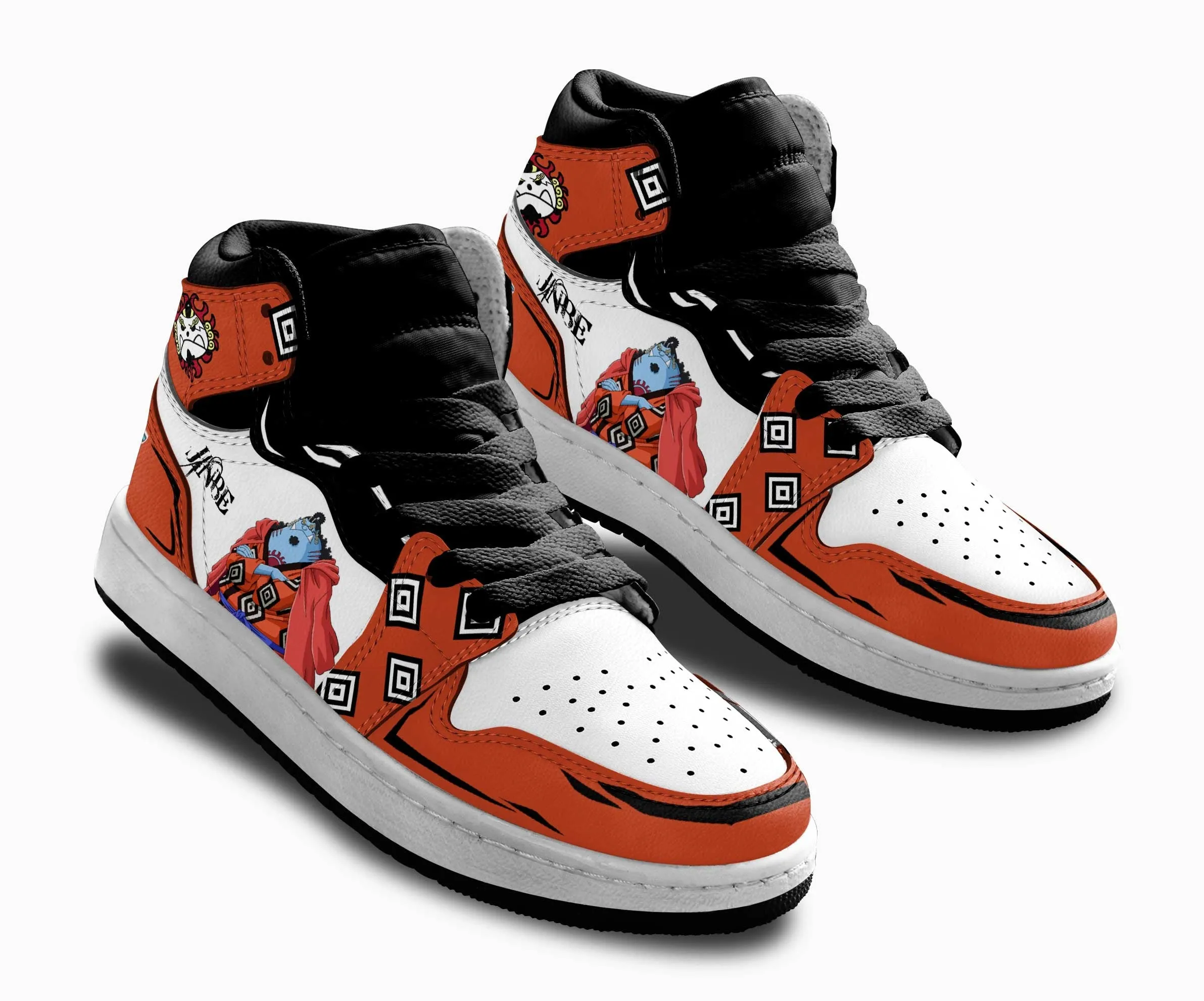 Jinbe Kids Sneakers Custom Anime OP Shoes For Kids