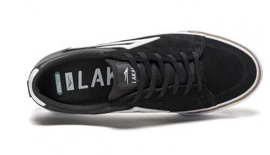 Lakai Ellis Black White Suede