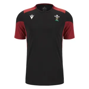 Macron Wales WRU 2024 Mens Rugby Training Poly Shirt