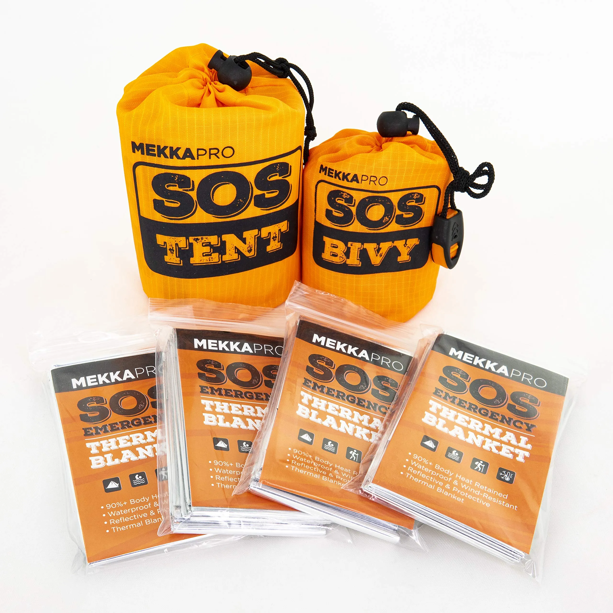 MekkaPro - SOS Bivy Sleeping Bag with Survival Whistle