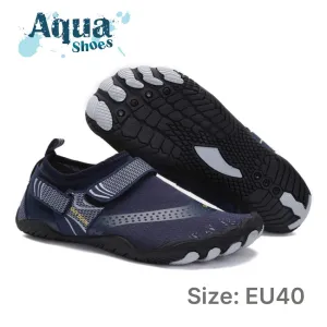 Men Women Water Shoes Barefoot Quick Dry Aqua Shoes - Blue Size EU40 = US7