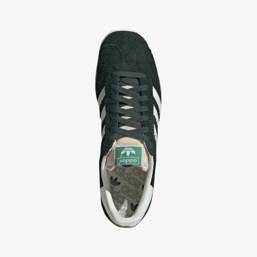 mens adidas gazelle (mineral green/off white)