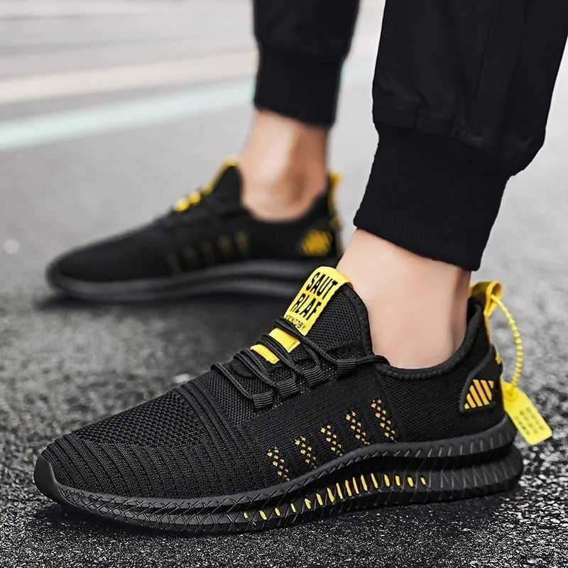 Men's Casual Shoes Trendy Sneakers 2021 Fashion Mesh Lightweight Vulcanize Shoes